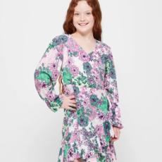 Target - Floral Patchwork Wrap Dress