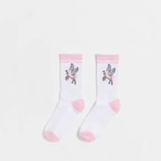 Target - Novelty Kids Ribbed Crew Socks 1 Pack - Pink Unicorn