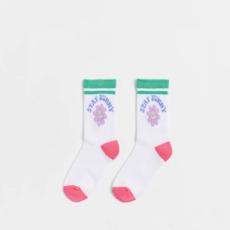 Target - Novelty Kids Ribbed Crew Socks 1 Pack - White Daisy Sunny