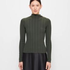 Target - Long Sleeve Mock Neck Knit Top - Preview