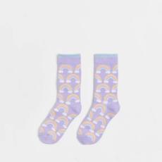 Target - Novelty Kids Crew Socks 1 Pack - Purple Rainbow