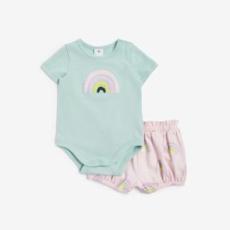 Target - Baby Organic Cotton Bodysuit & Shorts Set