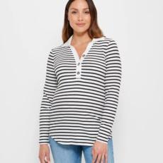 Target - Maternity Ribbed Polo Top