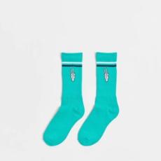 Target - Novelty Kids Ribbed Crew Socks 1 Pack - Green Peace Hand