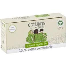 Woolworths - Cottons Organic Tampons Regular 16 Pack