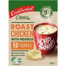 Woolworths - Continental Classics Cup A Soup Roast Chicken 75g
