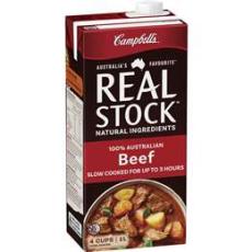 Woolworths - Campbell's Real Stock Beef Liquid Stock 1l