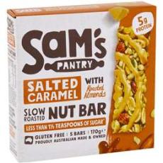 Woolworths - Sam's Pantry Salted Caramel Nut Bar 5 Pack