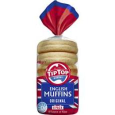 Woolworths - Tip Top Bakery English Muffins Original 6 Pack