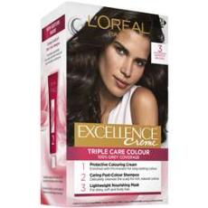 Woolworths - L'oreal Excellence Creme Hair Colour 3 Darkest Brown Each