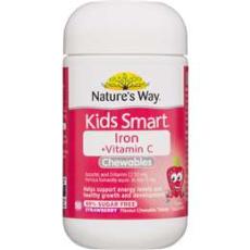 Woolworths - Nature's Way Kids Smart Iron Chewable Tablets 50 Pack