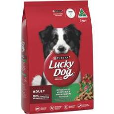 Woolworths - Lucky Dog Adult Minced Beef, Vegetable & Marrowbone Dry Dog Food 3kg