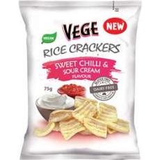 Woolworths - Vege Chips Rice Crackers Sweet Chilli & Sour Cream 75g