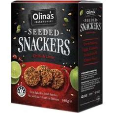 Woolworths - Olina's Bakehouse Seeded Snackers Chilli & Lime 140g