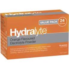 Woolworths - Hydralyte Sachets Orange 24 Pack