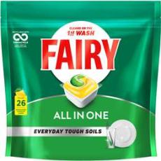Woolworths - Fairy Original All In One Lemon Automatic Dishwasher Tablets 26 Pack