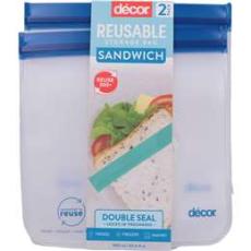 Woolworths - Decor Reusable Lunch Bags Assorted 2 Pack