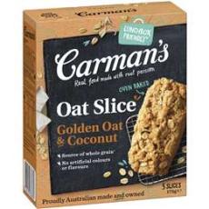 Woolworths - Carman's Oat Slices Golden Oat & Coconut 5 Pack