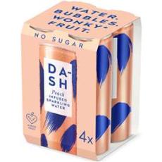 Woolworths - Dash Water Peach Infused Sparkling Water 300ml X4
