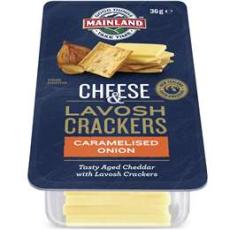 Woolworths - Mainland Cheese & Lavosh Crackers Caramelised Onion 36g