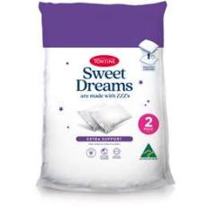 Woolworths - Tontine Sweet Dreams High Firm Pillow 2 Pack