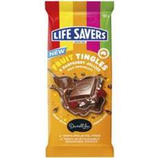 Woolworths - Darrell Lea Life Savers Fruit Tingles Milk Chocolate Block 160g