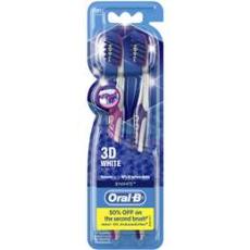 Woolworths - Oral B 3d White Toothbrush Soft 2 Pack