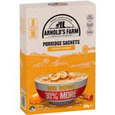 Woolworths - Arnold's Farm Porridge Sachets Creamy Honey 8 Pack