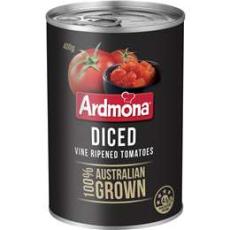 Woolworths - Ardmona Diced Vine Ripened Tomatoes 400g