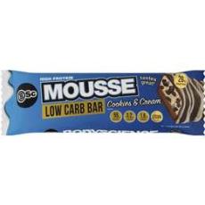 Woolworths - Bsc High Protein Low Carb Mousse Bar Cookies & Cream 55g
