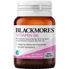 Woolworths - Blackmores Vitamin B6 Tablets 40 Pack