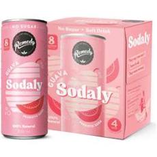 Woolworths - Remedy Guava Sodaly Prebiotic Prebiotic Soda No Sugar Cans 250ml X4 Pack