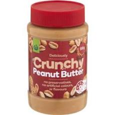 Woolworths - Woolworths Crunchy Peanut Butter 500g