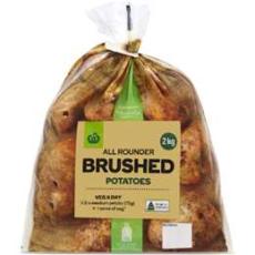 Woolworths - Woolworths Brushed Potatoes Bag 2kg