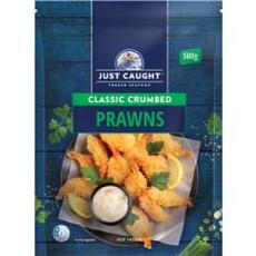 Woolworths - Just Caught Classic Crumbed Prawns 500g