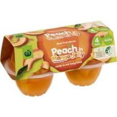 Woolworths - Woolworths Peach In Mango Flavoured Jelly 4 Pack