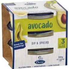 Woolworths - Chris' Homestyle Dips Avocado 3 X 60g
