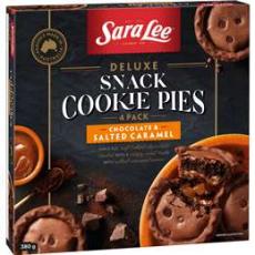Woolworths - Sara Lee Deluxe Snack Cookie Pies Chocolate & Salted Caramel 4 Pack