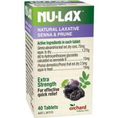 Woolworths - Nu-lax Natural Laxative Senna & Prune Tablets 40 Pack