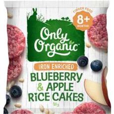 Woolworths - Only Organic Blueberry Rice Cakes 20g