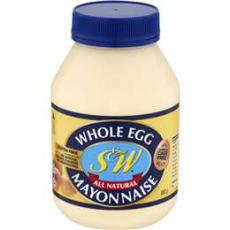 Woolworths - S&w Mayonnaise Whole Egg 880g