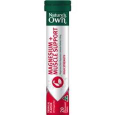 Woolworths - Nature's Own Magnesium+ Muscle Effervescent With High Strength Magnesium 20 Pack