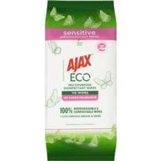 Woolworths - Ajax Eco Sensitive Disinfectant Cleaning Wipes Fragrance Free 110 Pack