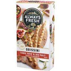 Woolworths - Always Fresh Grissini Three Seed & Sea Salt 125g
