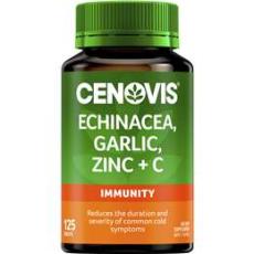 Woolworths - Cenovis Echinacea Garlic Zinc & Vitamin C For Immune Support 125 Pack