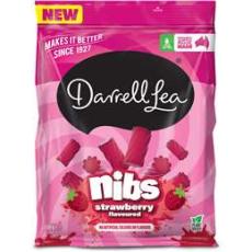 Woolworths - Darrell Lea Nibs Strawberry Flavoured 200g