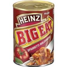 Woolworths - Heinz Big Eat Spaghetti Bolognese Canned Meal 410g