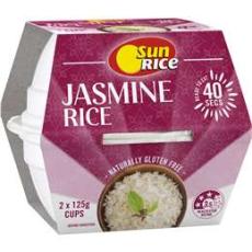 Woolworths - Sunrice Microwave Jasmine Rice Cup 125g X 2 Pack