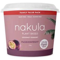 Woolworths - Nakula Plant Based Coconut Yoghurt Passionfruit 700g