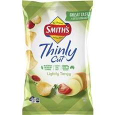 Woolworths - Smith's Thinly Cut Chips 40% Less Sodium Lightly Tangy 175g
